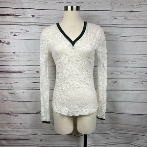 Free People White‎ Lace Top